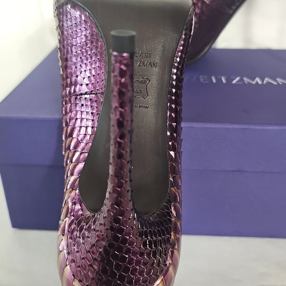 Stuart Weitzman Nouveau Viola Midas Python Heels - image 16